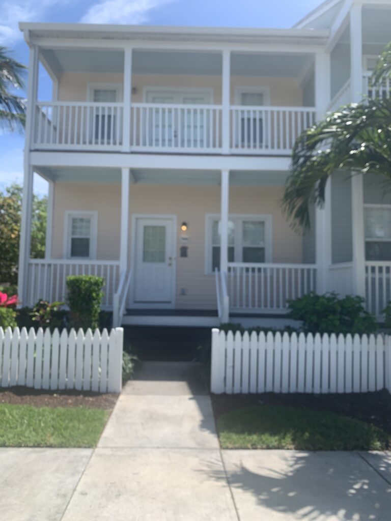 Well-prepared vacation rental with secure windows and reinforced doors ready for hurricane season in Marathon, Florida