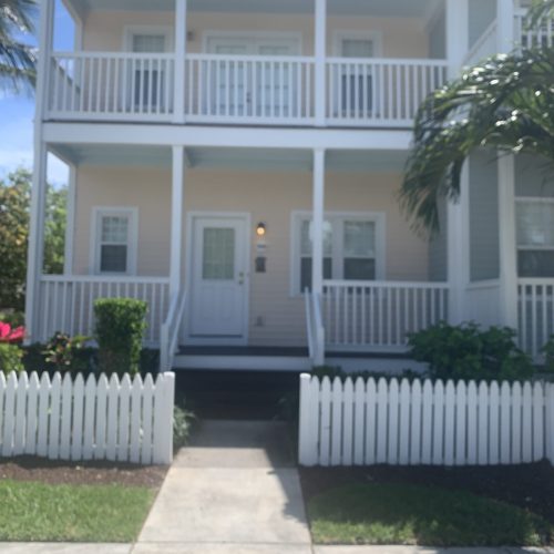 Well-prepared vacation rental with secure windows and reinforced doors ready for hurricane season in Marathon, Florida